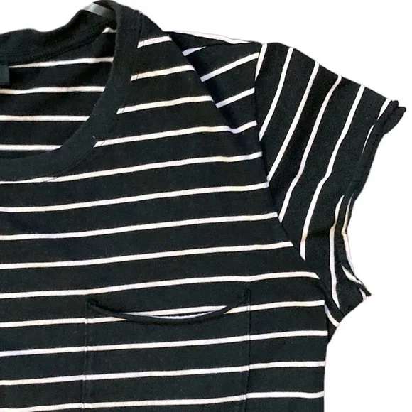 Sanctuary Navy and White Striped T-shirt Dress - Picture 2 of 8